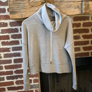 Gray Turtleneck UGG Hoodie Jacket